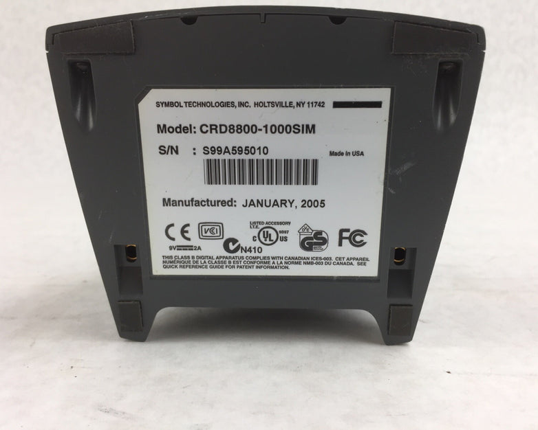 Symbol Technologies CRD8800-1000SIM Motorola Scanner Cradle w/Power Supply PW118