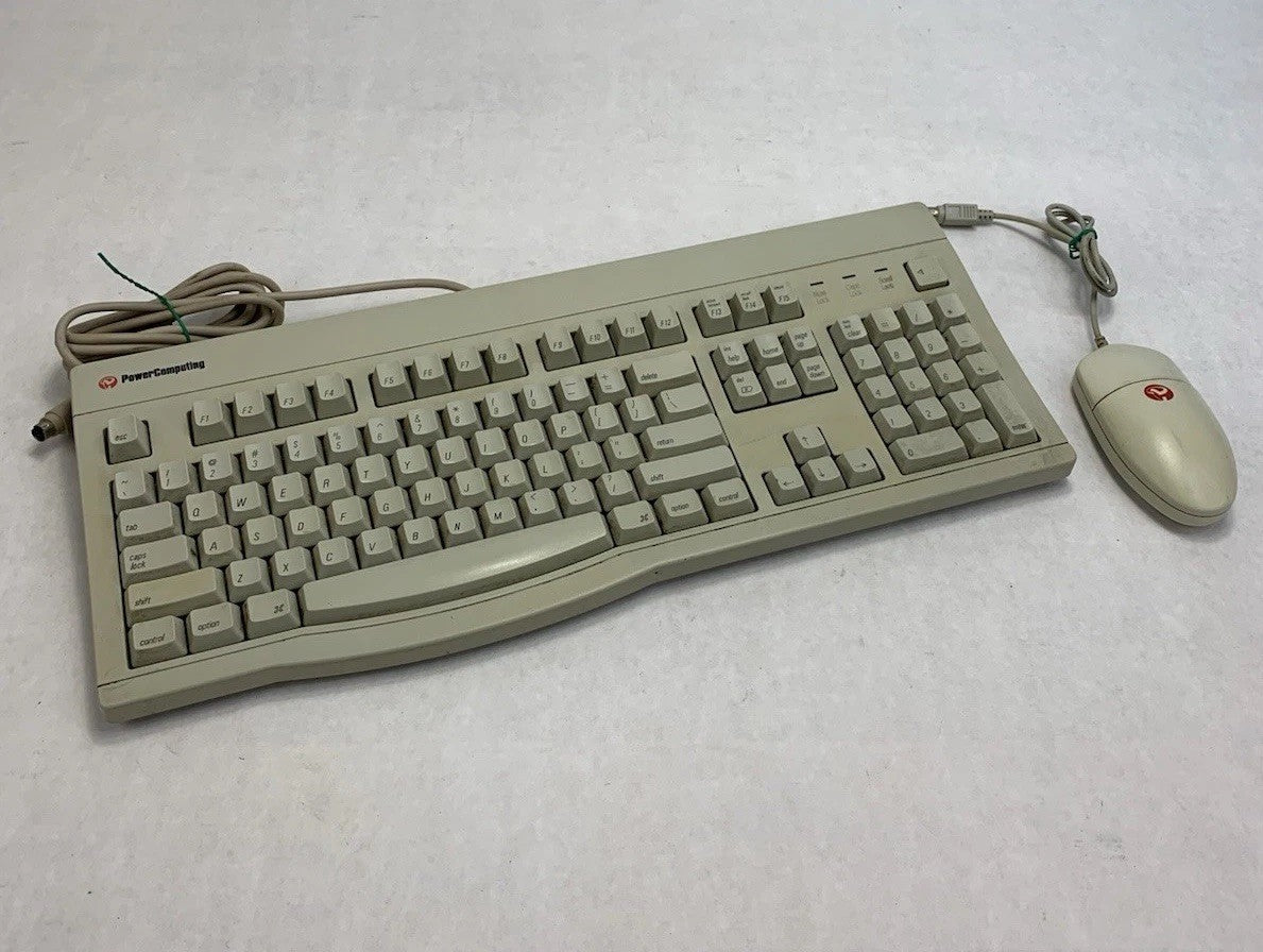 PowerComputing 7250-004-00 Vintage Mechanical Keyboard w/ PowerComputing Mouse0