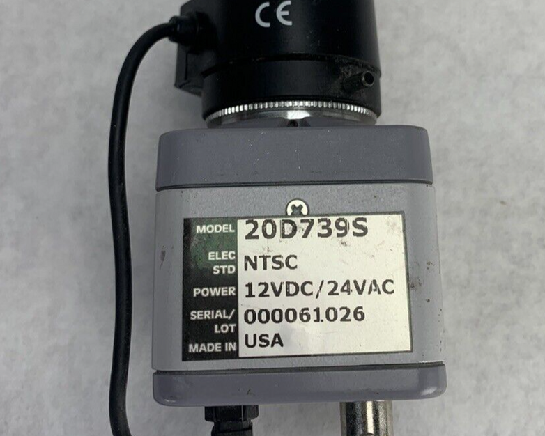 Sanyo 20D739S Color Camera with CCTV Lens 2.8mm F1.4