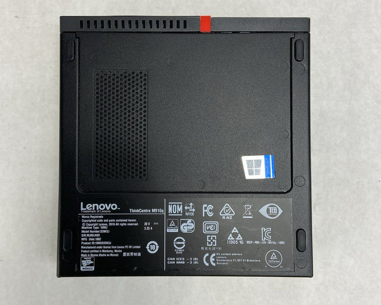 Lenovo ThinkCentre M910Q MFF Intel Core i5-6500T 2.5GHz 8GB RAM No AC/HDD/OS