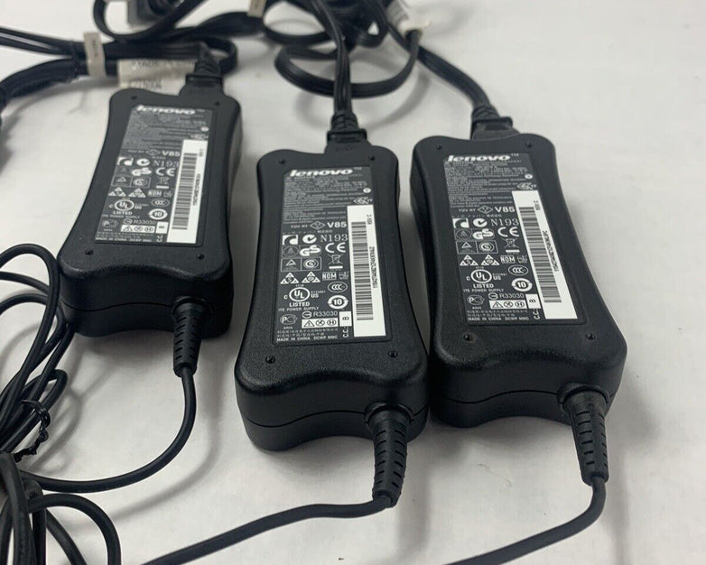 Lot 3 Lenovo ADP-65YB 65W 5.5x2.5mm AC Charger PA-1650-52LC
