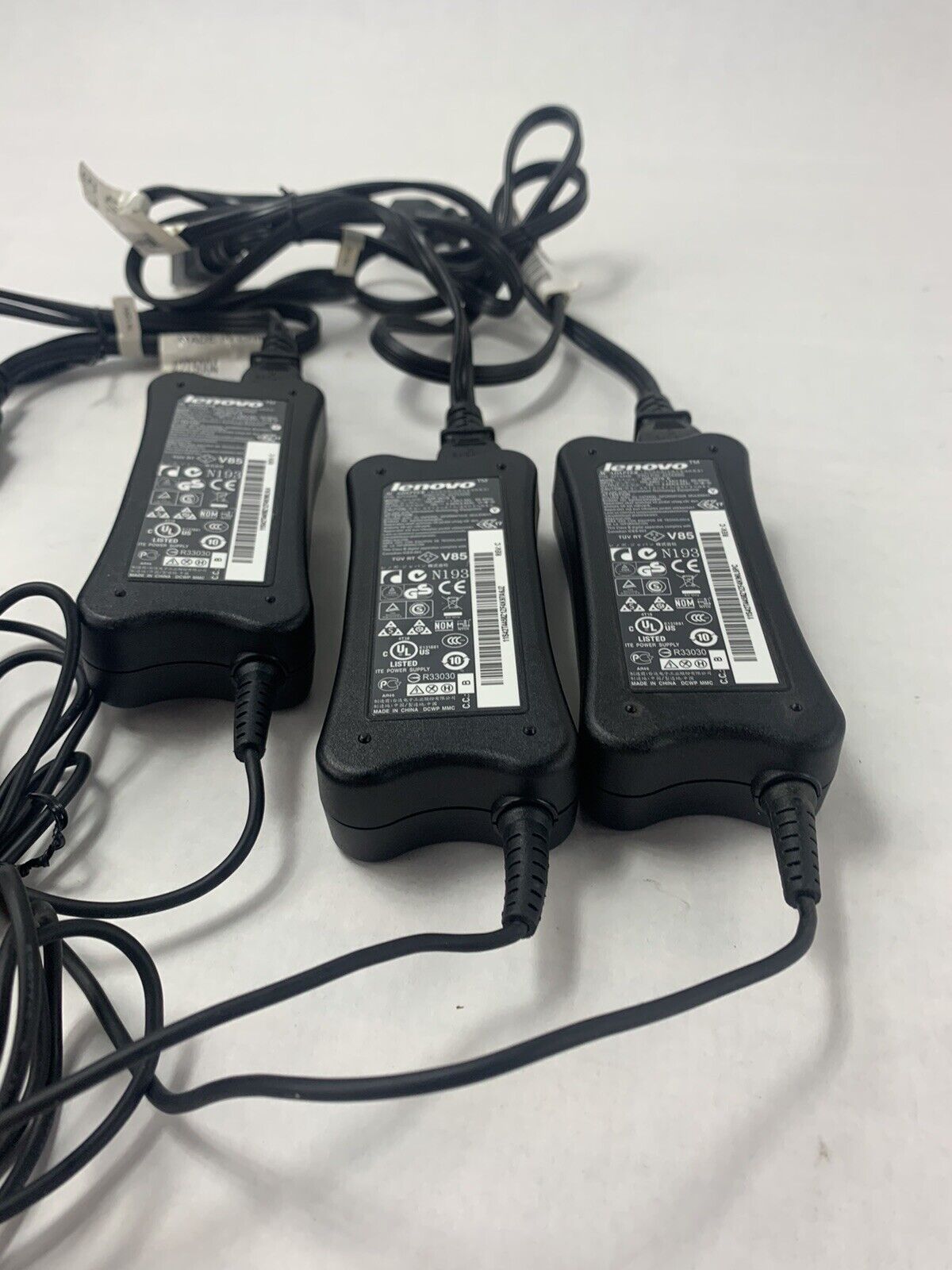 Lot 3 Lenovo ADP-65YB 65W 5.5x2.5mm AC Charger PA-1650-52LC