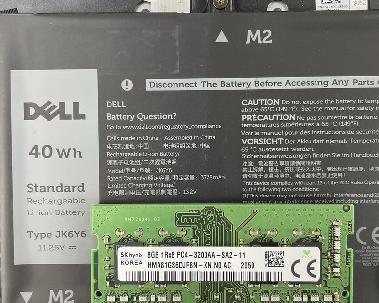 Dell Latitude 3510 15.6" i5-10310U 2.20 GHz 8 GB RAM No SSD/OS/AC