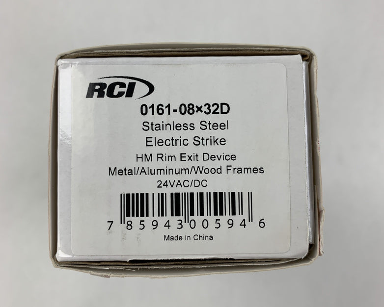 RCI 0161-08 0161x08x32D Stainless Steel Electric Strike Plate 24V AC/DC Used
