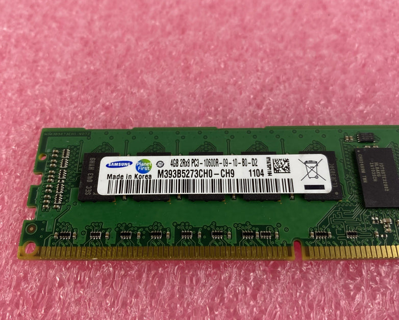 Samsung 4GB DDR3 PC3-10600U Server Memory RAM M393B5273CH0 - Lot of 4