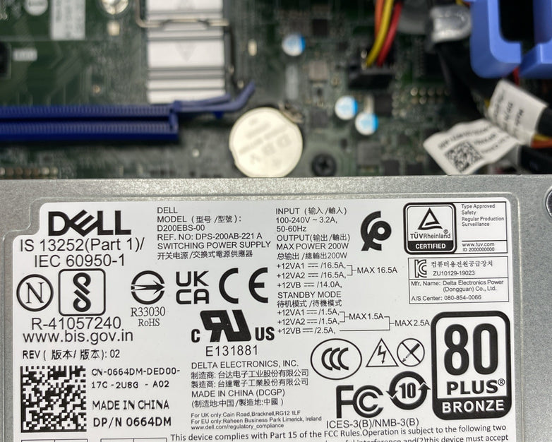 Dell OptiPlex 5090 SFF Intel 6 Core i5-10505 3.20GHz 1x16GB RAM No HDD No OS