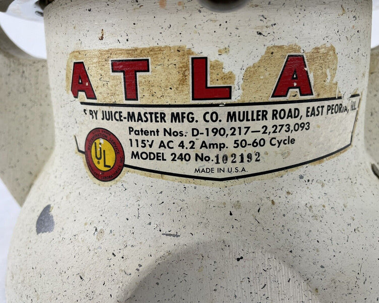 Atlas Juice Master 240 Electric Juicer Tested Working