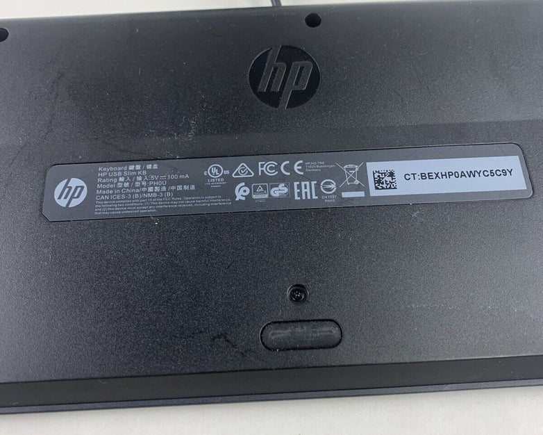 HP USB Slim Keyboard PH0U (Lot of 2)