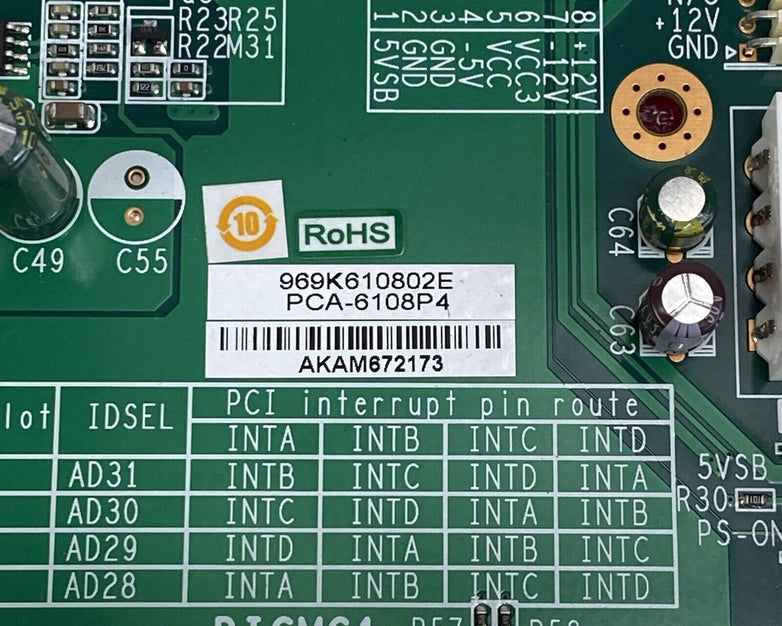 Advantech IPC-6608 Motherboard Intel Core i7-4770S 3.1GHz 16GB RAM