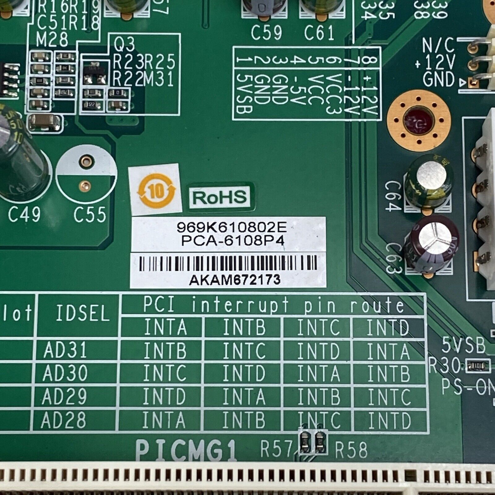 Advantech IPC-6608 Motherboard Intel Core i7-4770S 3.1GHz 16GB RAM