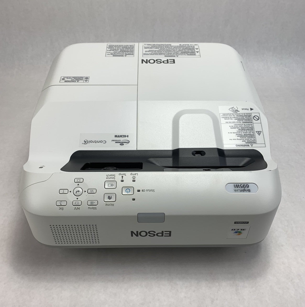 Epson PowerLite 695Wi H740A LCD Lamp Projector 2367 Lamp Hours - No Remote3