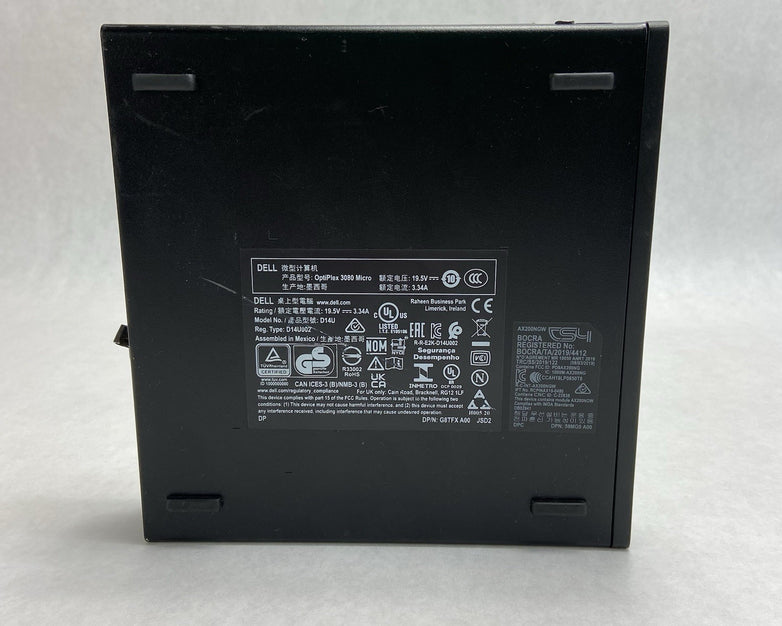 Dell Optiplex 3080 Micro Intel Core i5-10500T 2.3GHz 8GB RAM w/AC No HDDOS