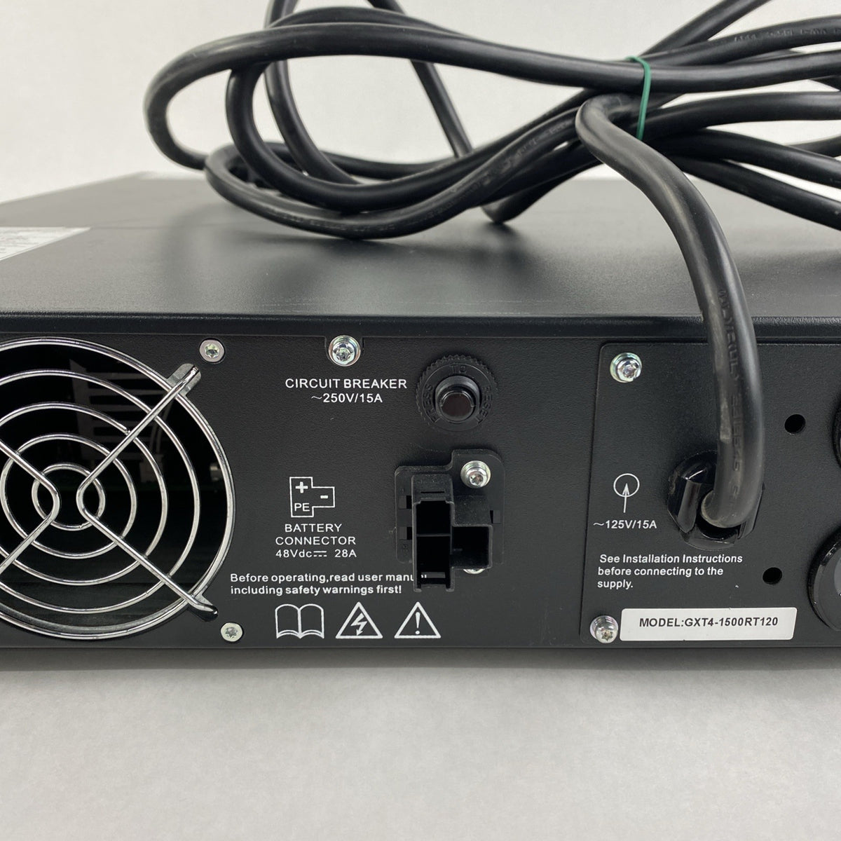 Vertiv Liebert GXT4-1500RT120 Battery Backups Tested - No Batteries Ears READ6