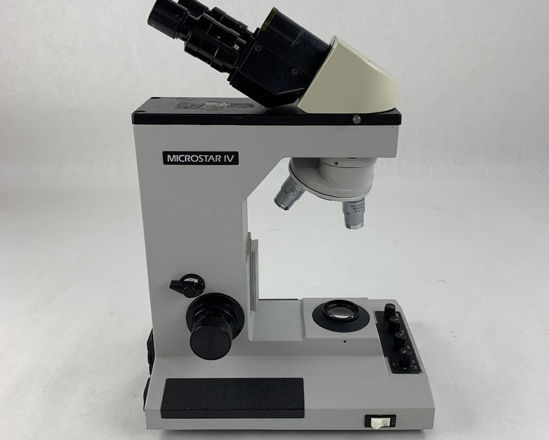 Reichert Microstar IV 410 Lab Microscope 10/.25 40/0.66 100/1.25 Oil No Bulb