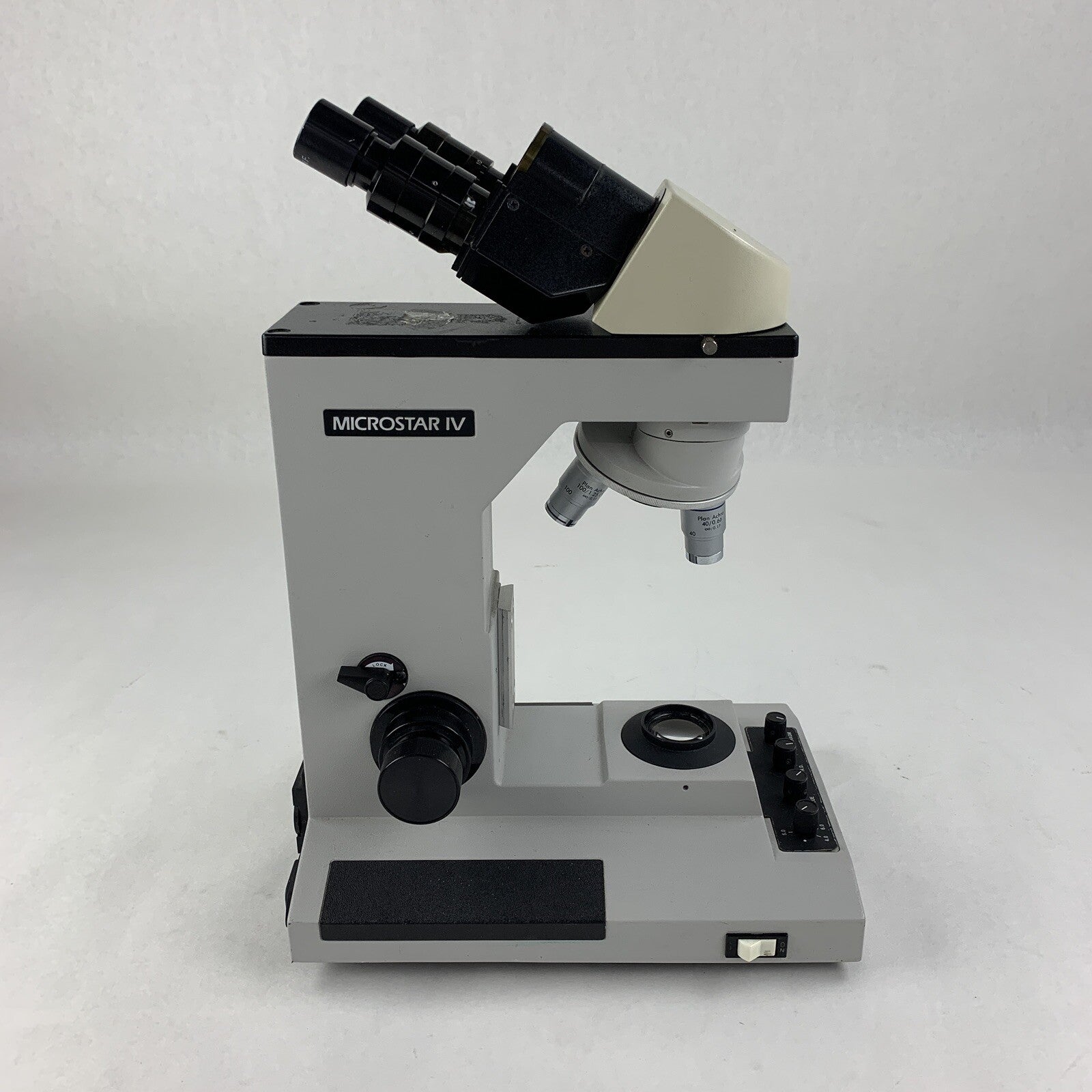 Reichert Microstar IV 410 Lab Microscope 10/.25 40/0.66 100/1.25 Oil No Bulb