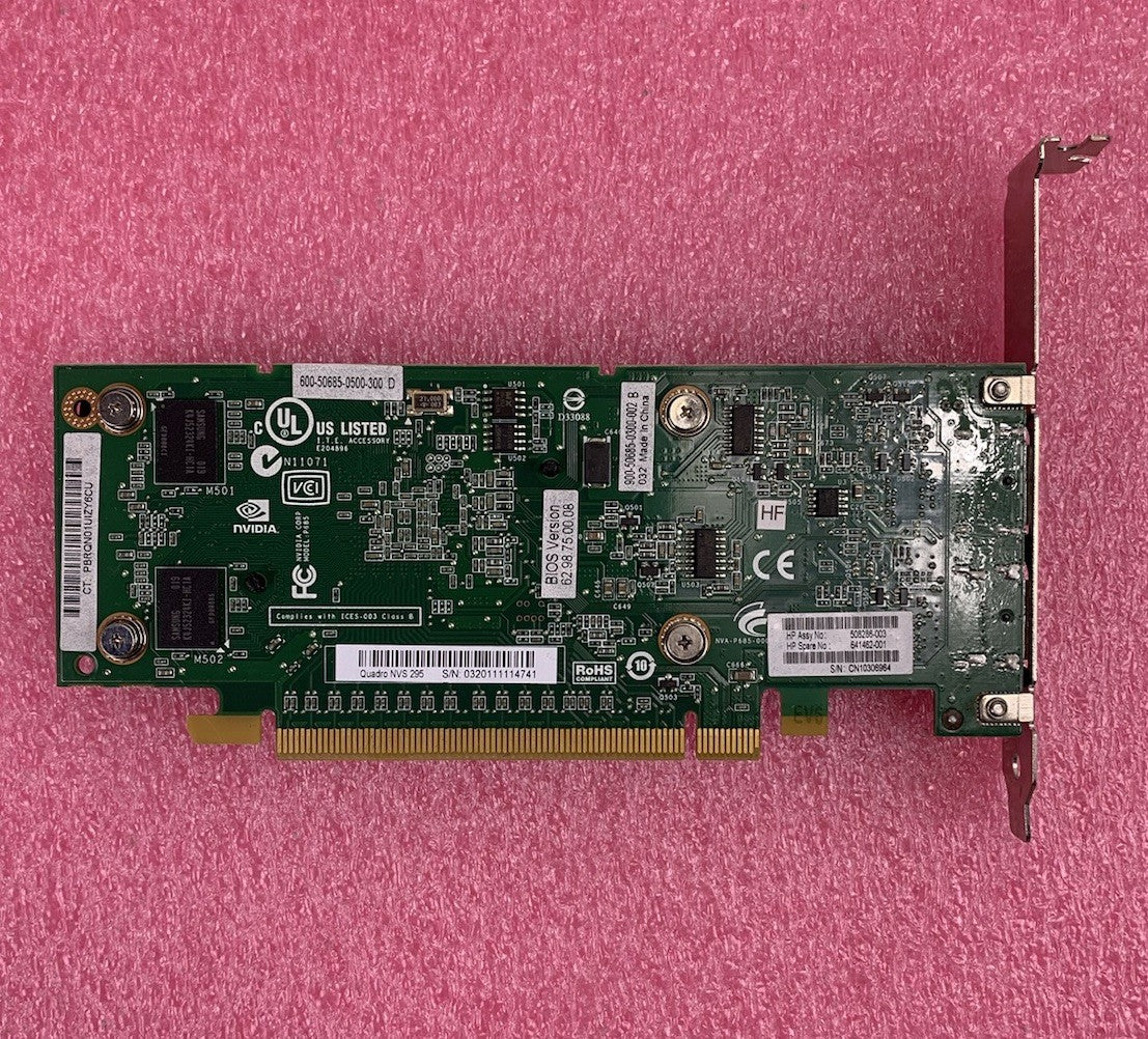 Nvidia Quadro NVS 295 256MB Video Graphics Card