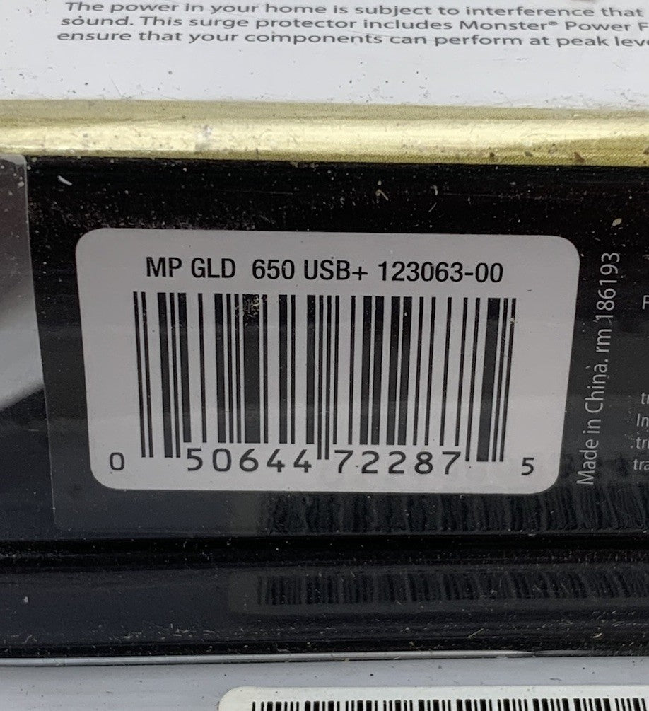 Monster Power Gold 123063-00 6 Outlet 2 USB Surge Protector7