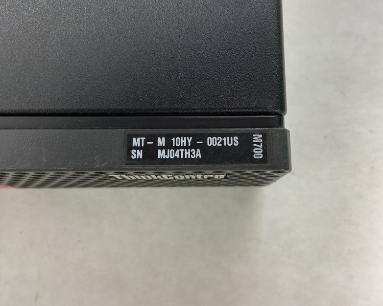 Lenovo ThinkCentre M700 MFF Intel Core i3-6100T 3.2GHz 8GB RAM No AC/HDD/OS