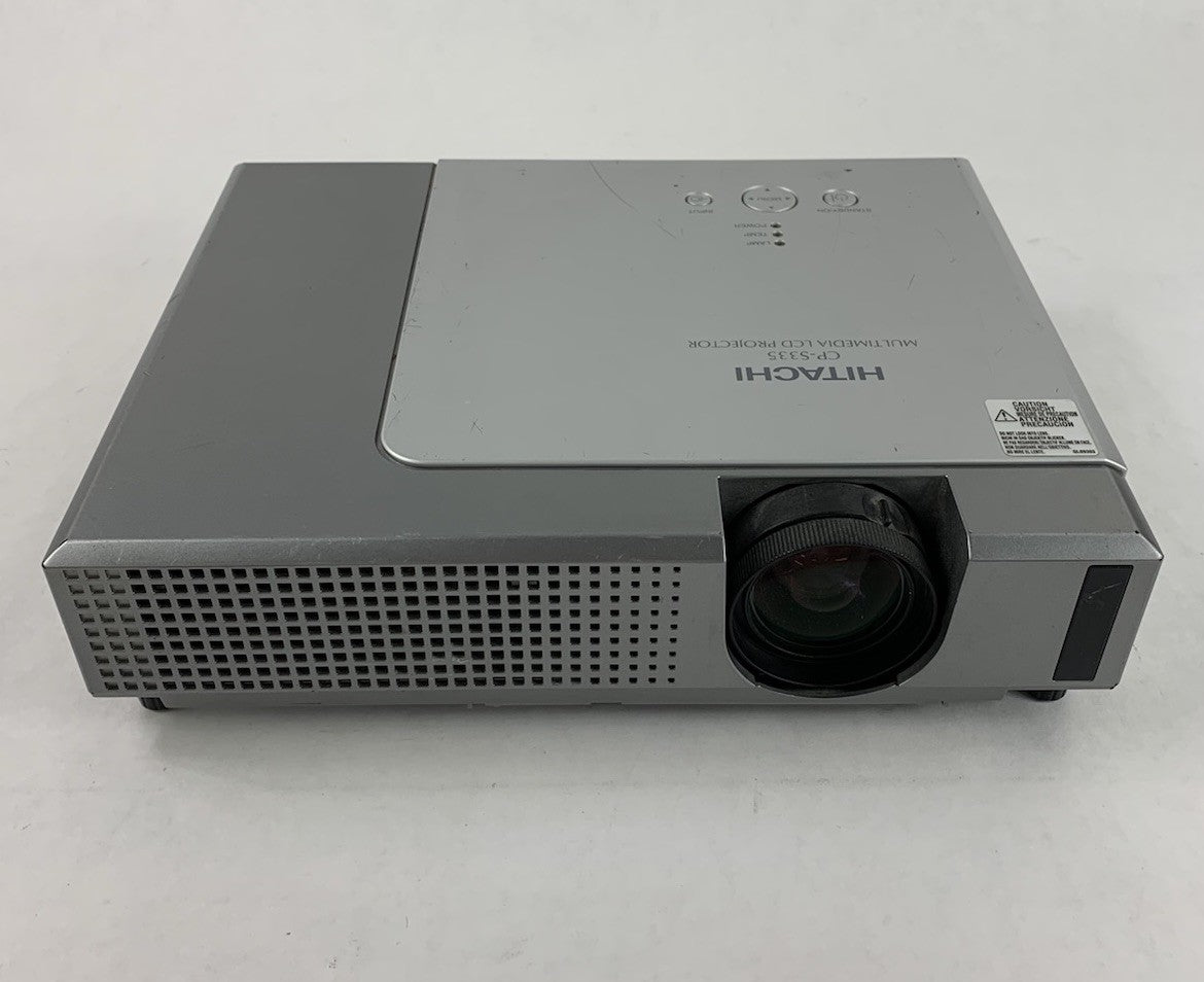 Hitachi CP-S335 LCD Projector 1288 Lamp Hours - No Remote or Filter Cover1