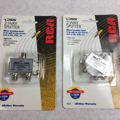 DSS RCA 2 Way Splitter D2271 40-2050 MHz (Lot of 8)
