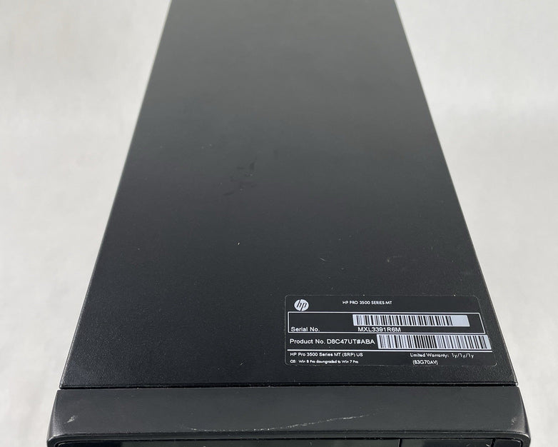 HP Pro 3500 Series MT i5-3470T 2.90 GHz 4 GB RAM No HDD/OS