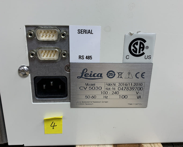 Leica CV5030 Automated Coverslipper and TS5010 AutoStainer Plugged Hose Parts