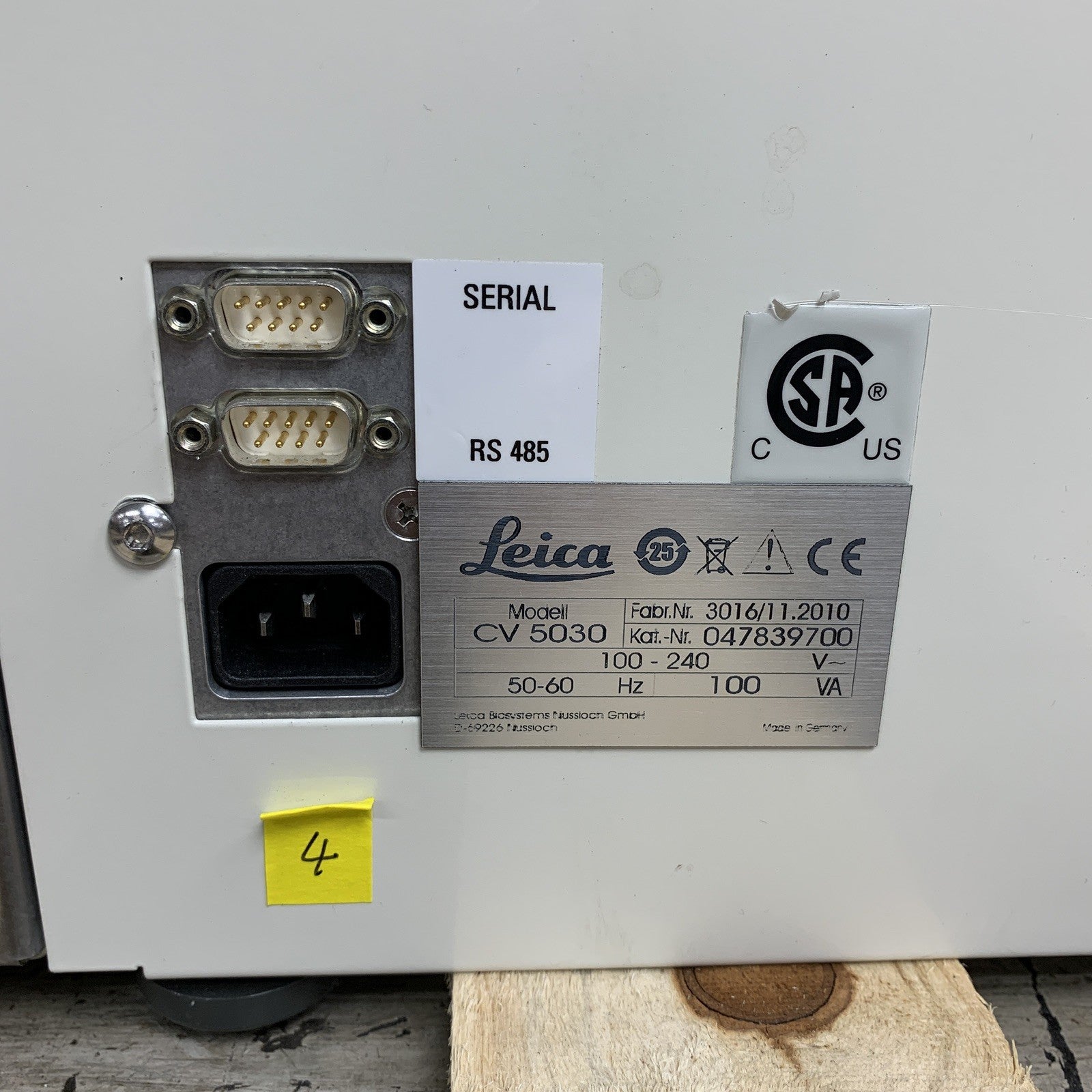 Leica CV5030 Automated Coverslipper and TS5010 AutoStainer Plugged Hose Parts