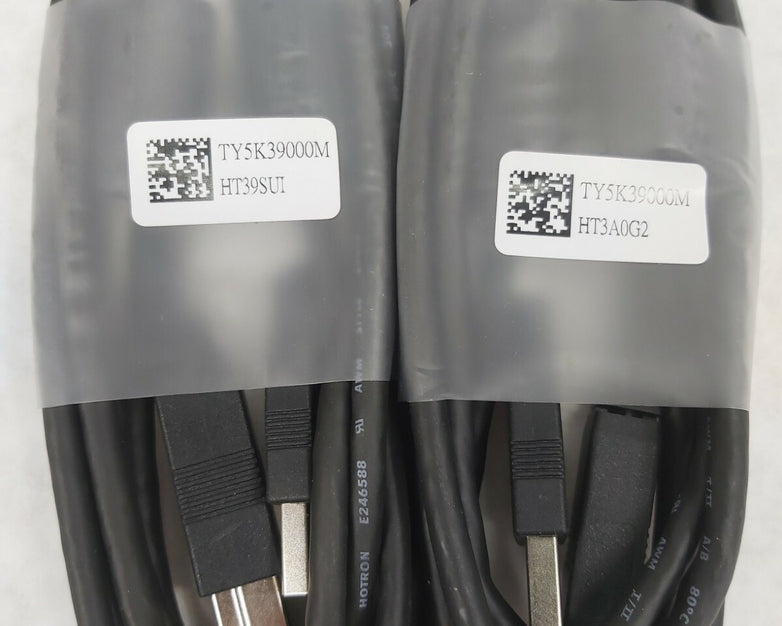 Hotron 6' ft SuperSpeed USB 3 Type A Male to B Male Cable TY5K39000M Lot of 2