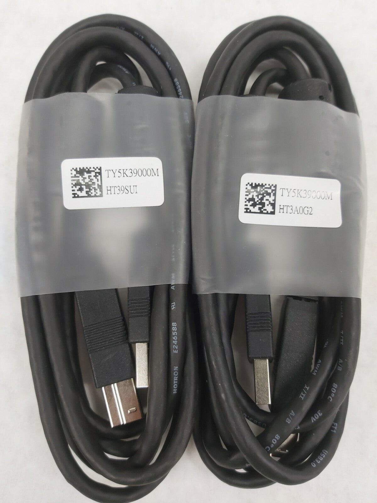 Hotron 6' ft SuperSpeed USB 3 Type A Male to B Male Cable TY5K39000M Lot of 2