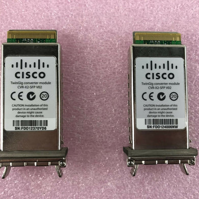 Cisco TwinGig Converter Module CVR-X2-SFP V02 (Lot of 2)