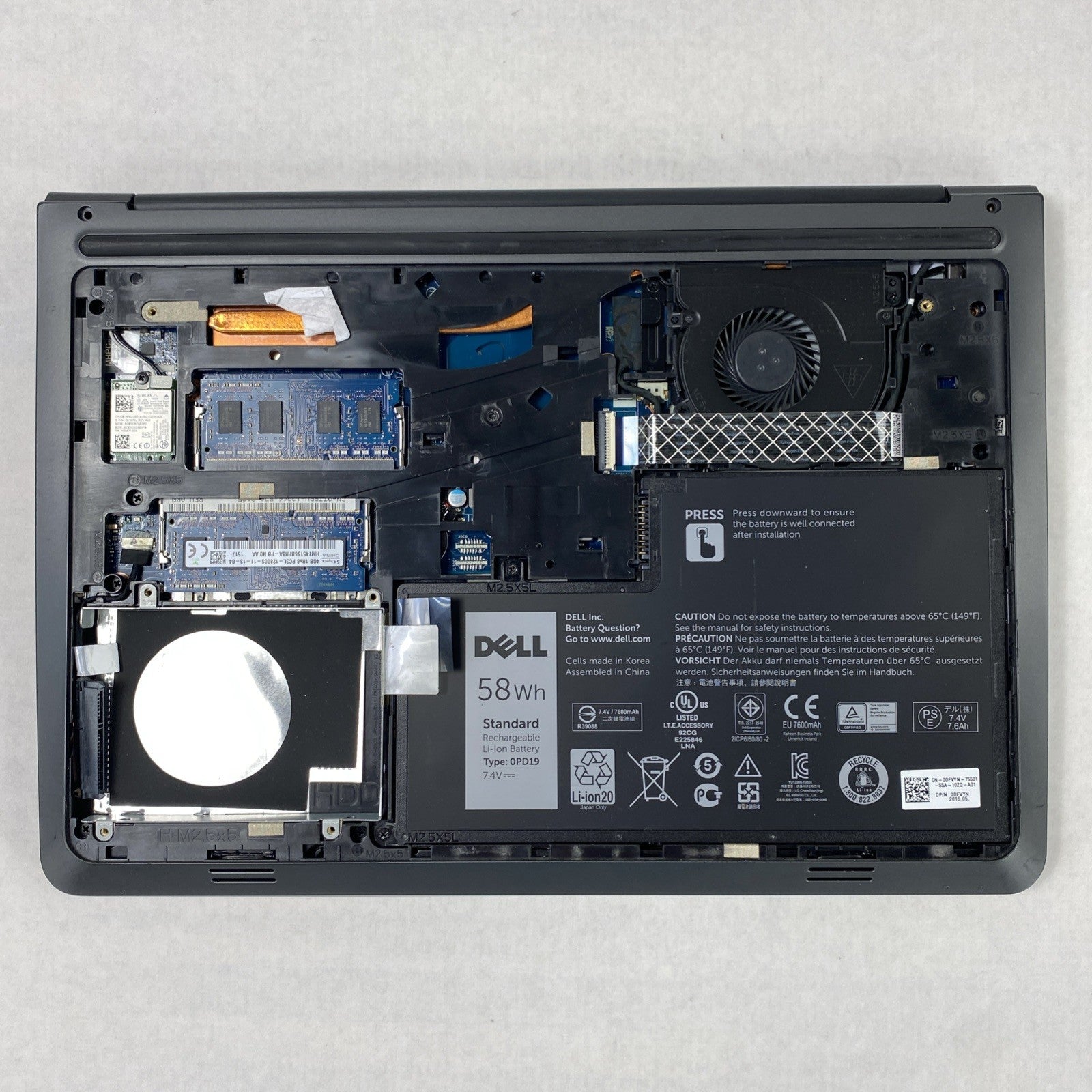 Dell Latitude 3450 Core i5-5300U 2.3GHz 8GB RAM 14.0" No HDD No OS No AC