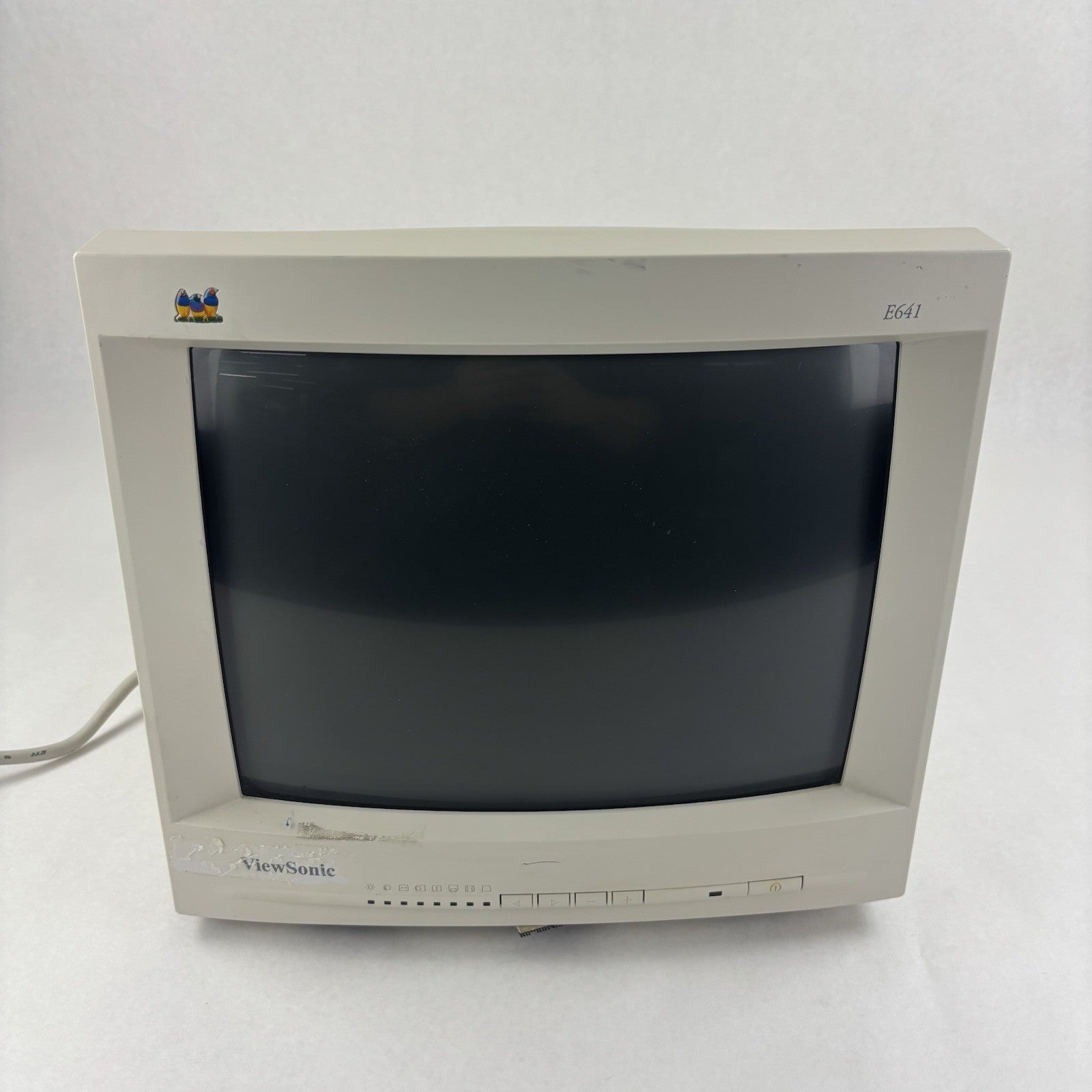 ViewSonic E641 14" VGA Color CRT Computer Monitor Dim No Stand Retro Gaming