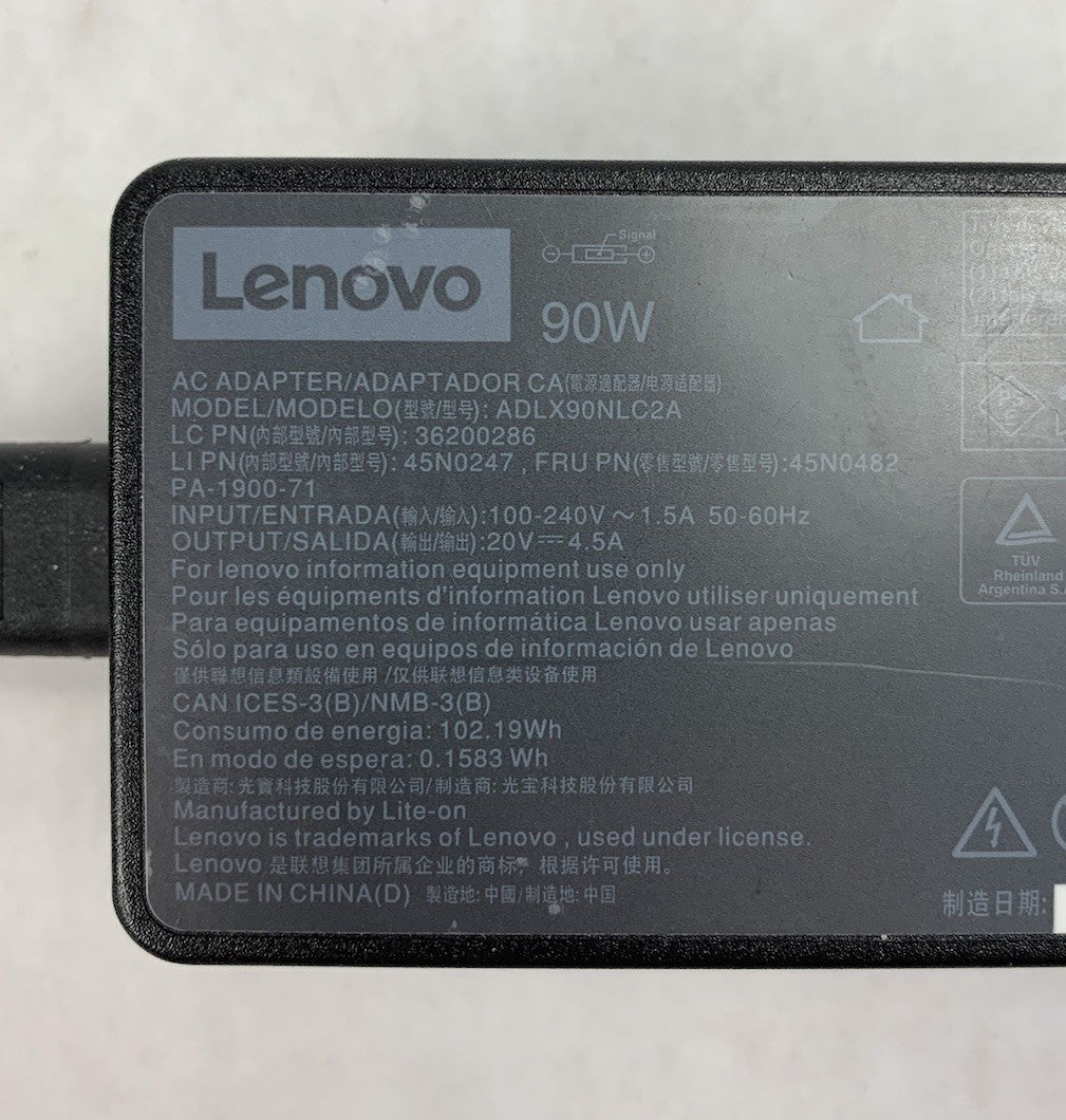 Lenovo ADLX90NLC2A 90W 20V 4.5A AC Adapter Power Supply (Lot of 2)