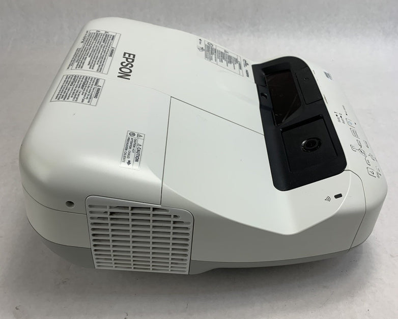 Epson BrightLink 595Wi H599A LCD Projector 1876 Lamp Hours - No Remote Loud Fan