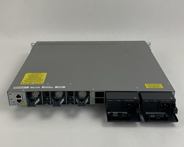 Cisco WS-C3850-48PW-S V07 PoE+ 48-Port Network Switch Tested w/ C3850-NM-4-1G