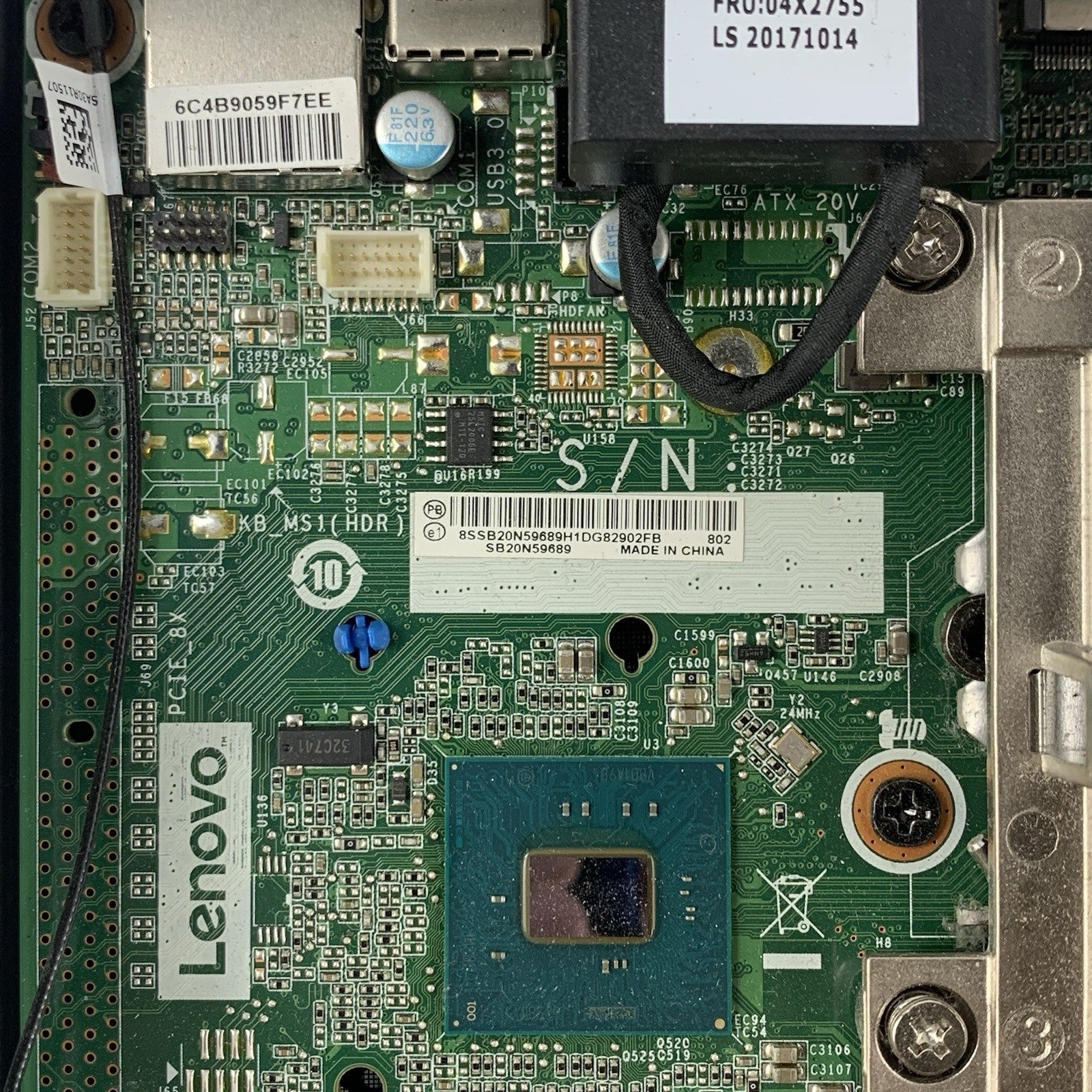 Lenovo ThinkCentre M910q i5-6500T 2.50GHz 8 GB Ram No SSD/HDD No OS No AC No Ant12