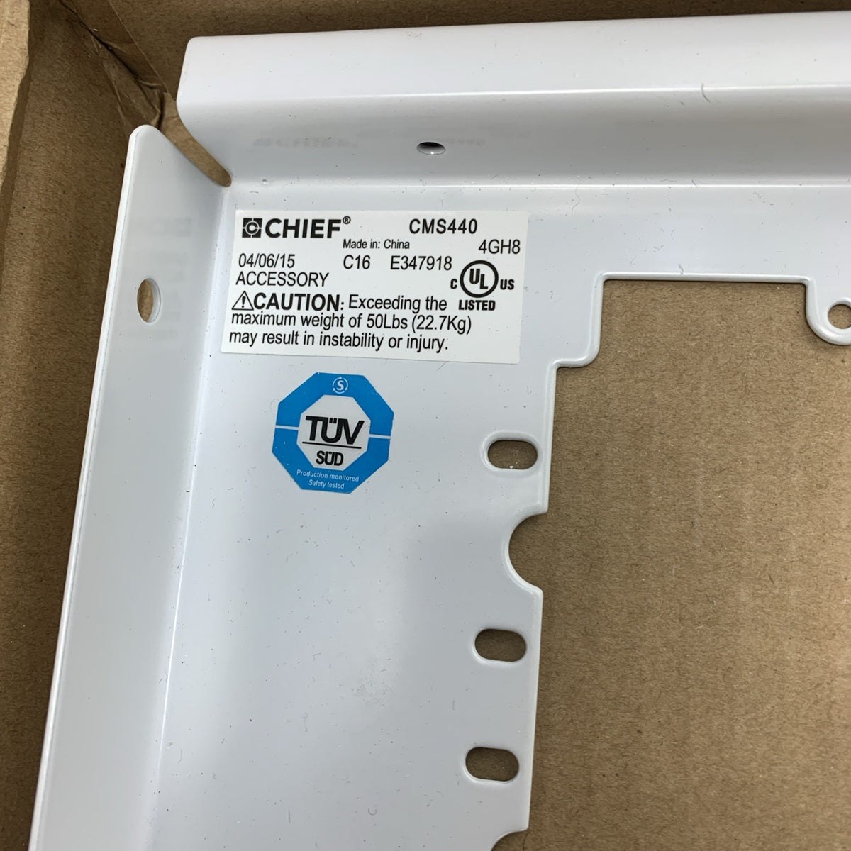 Chief CMS440 Speed-Connect Above Tile Suspended Ceiling Kit - No Accessories1