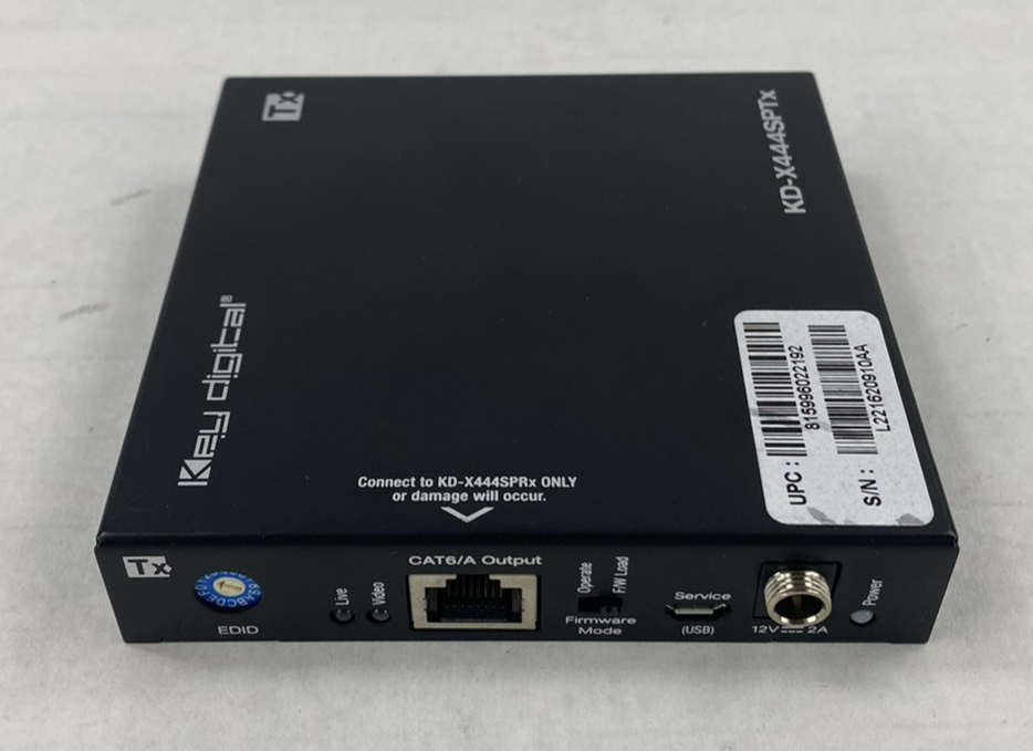 Key Digital KD-X444SP 4K 18G HDMI over 50m CAT5e/6 Extender Set Power Tested