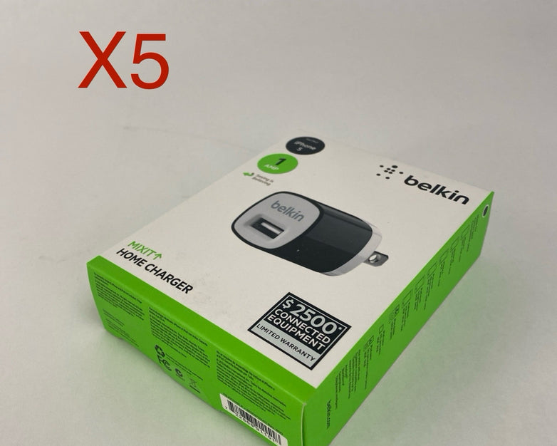 Belkin MIXIT Home Charger 1 AMP USB Charging Cube - Lot of 5