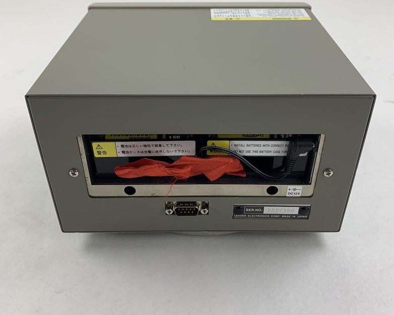 Leader 952 TV Satellite Signal Level Meter Powers On Screen Bleeding W/ Case