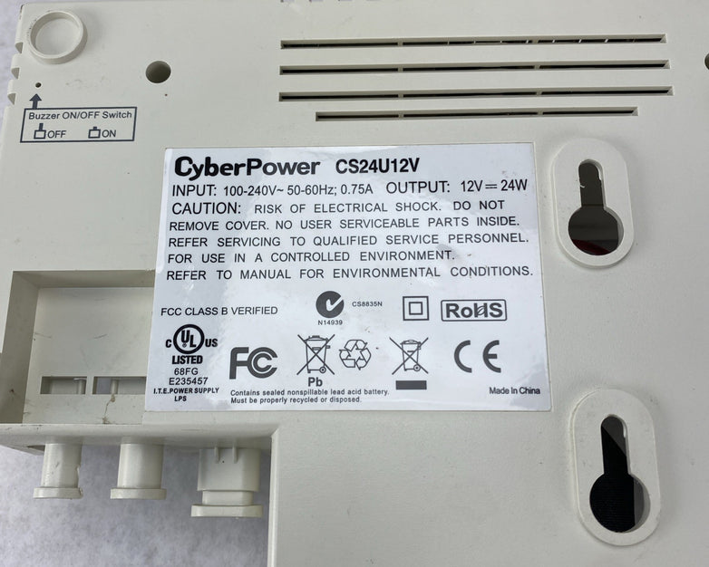 Cyber power CS24U12V Power Supply Power Tested No Battery No battery Cover