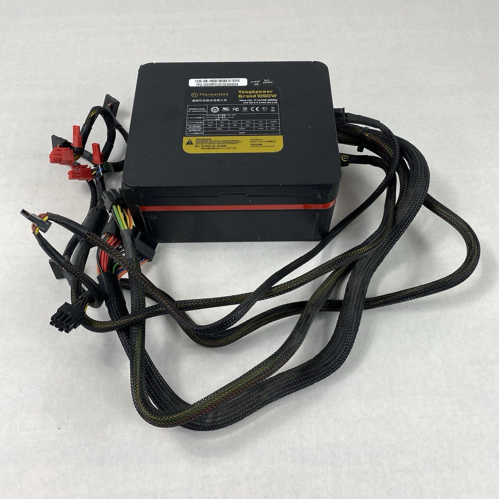 Thermaltake TP-1050AH3CSG TPG-1050M Toughpower Grand 1050W Power Supply Tested