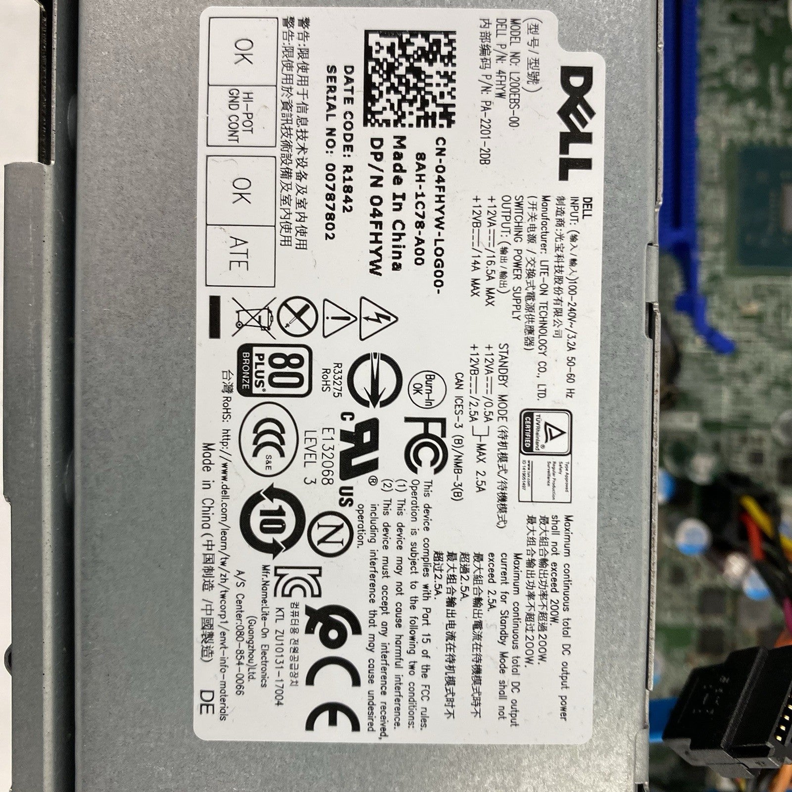 Dell OptiPlex 7060 SFF Intel Core i7-8700 3.2GHz 1x8GB RAM No HDD No OS13