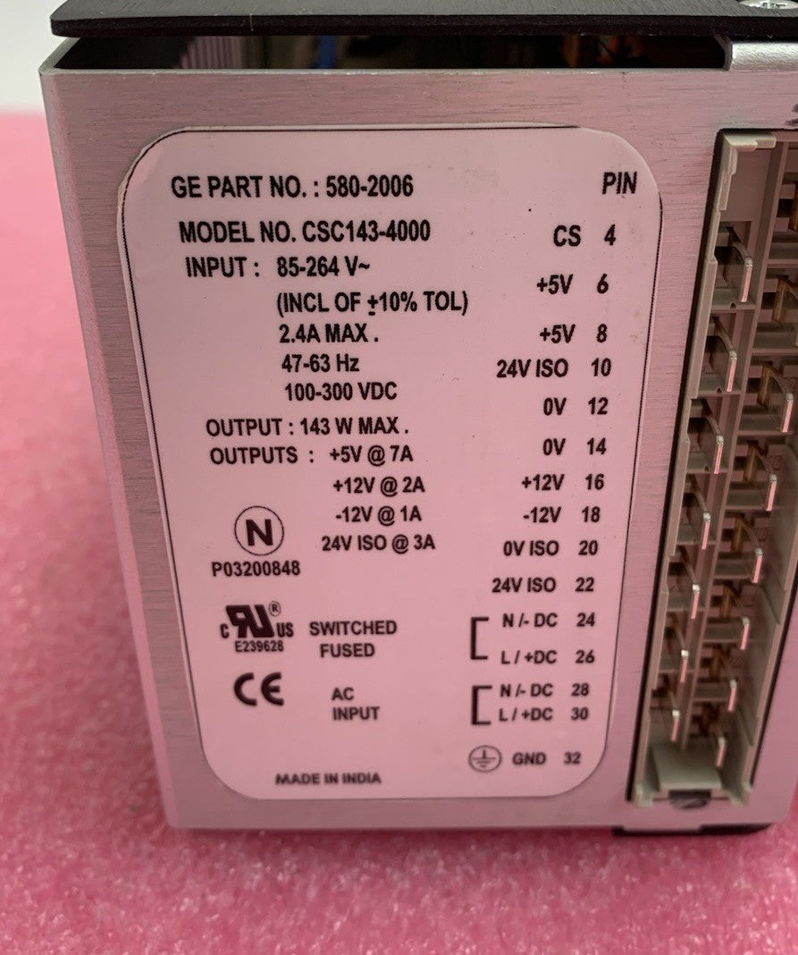 GE Energy Services D20-PS CSC143-4000 High Voltage AC/DC Power Supply