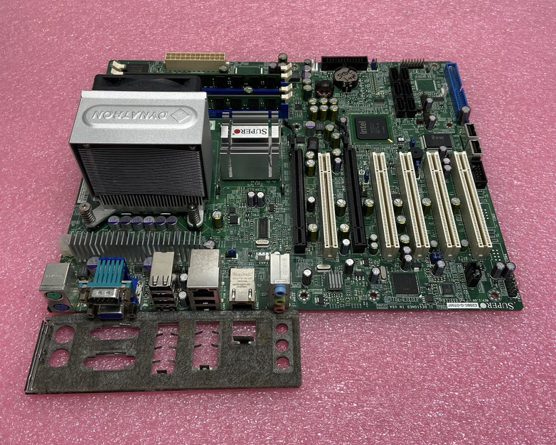 Supermicro C25BC-Q Motherboard Intel Core 2 Duo E8400 3GHz 4GB RAM w/Shield