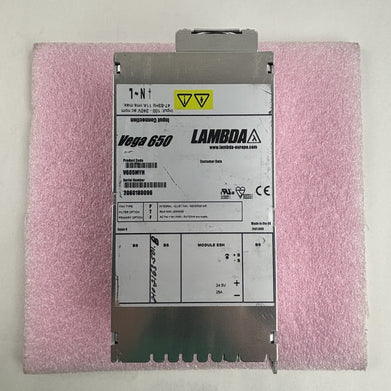 Lambda V605MYH Vega 650 Power Supply 24.5V 25A Untested