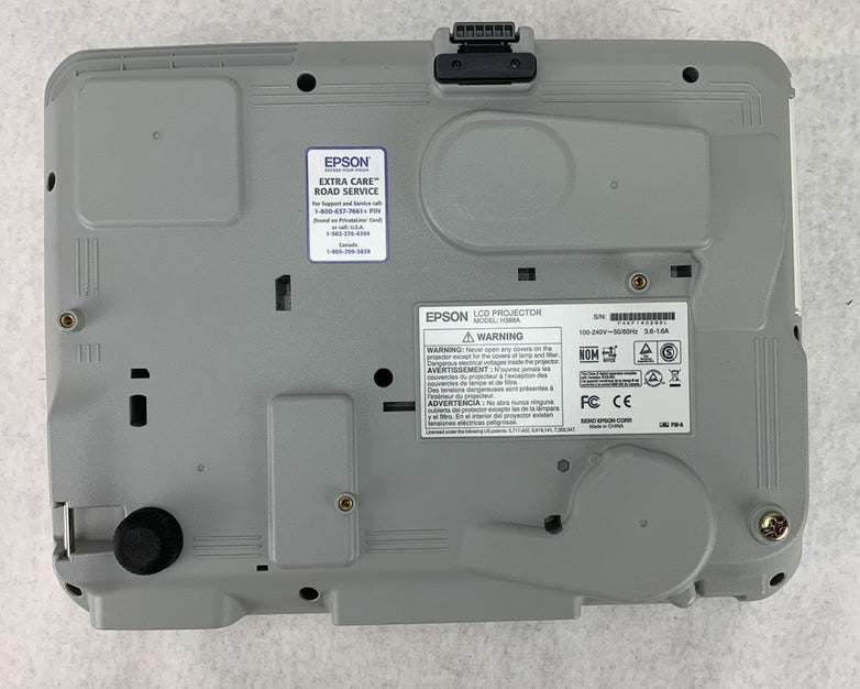 Epson H388A PowerLite 915W Projector 757 Lamp Hours No Remote - Yellow Display