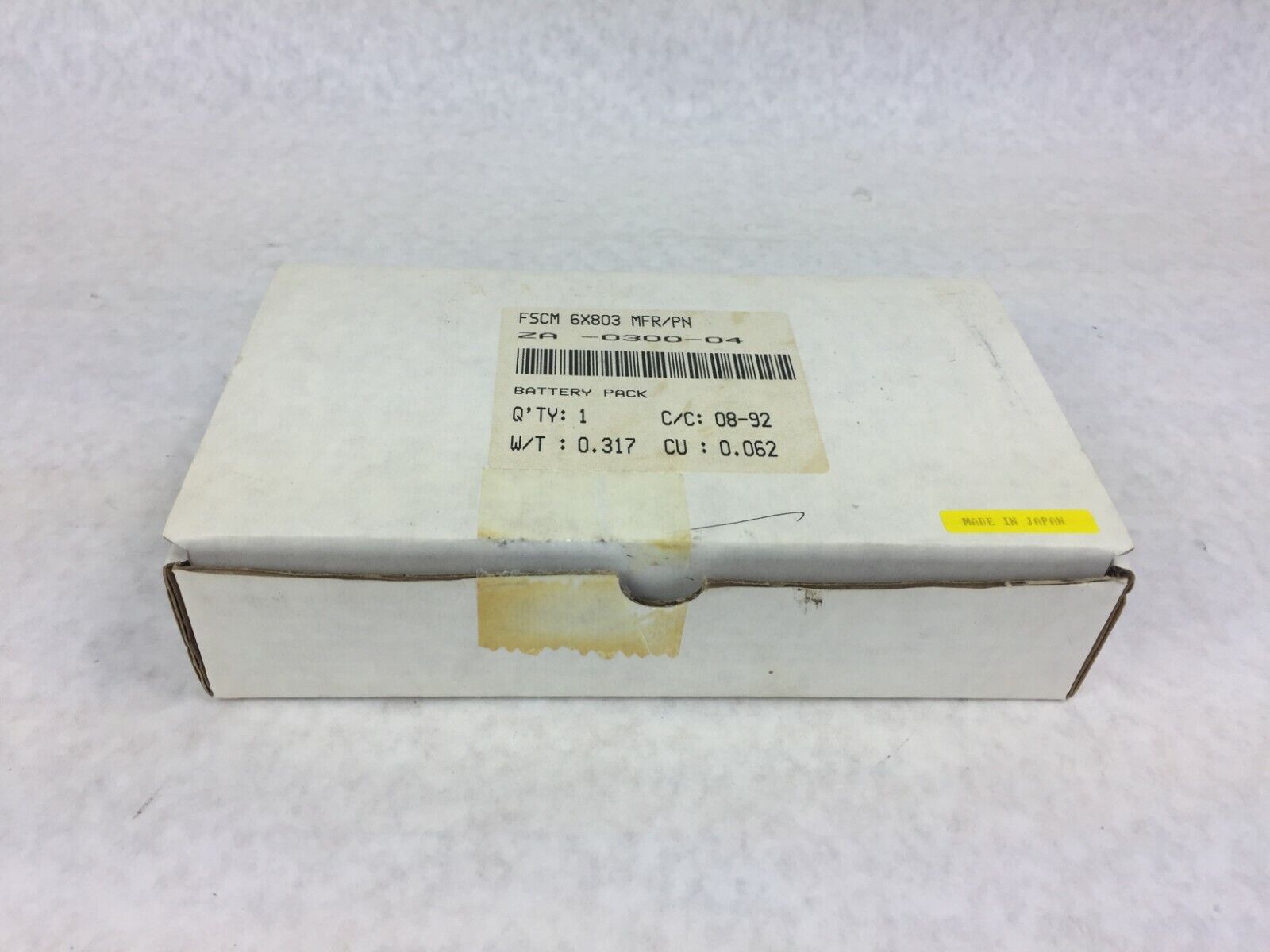 Vintage Zenith Data Systems ZA-300-4   FSCM 6X803  Battery Pack  NIB
