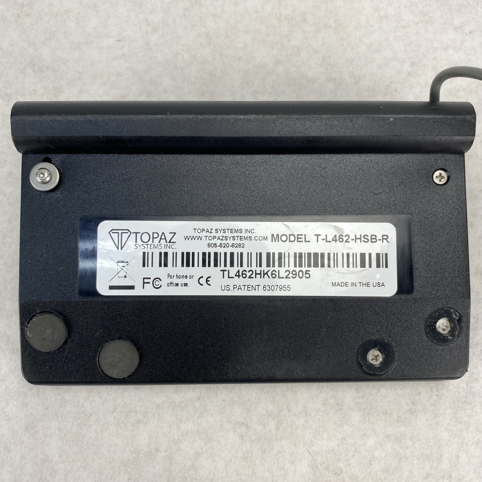Topaz Systems T-L462-HSB-R LCD USB Signature Pad Terminal - No Stylus6
