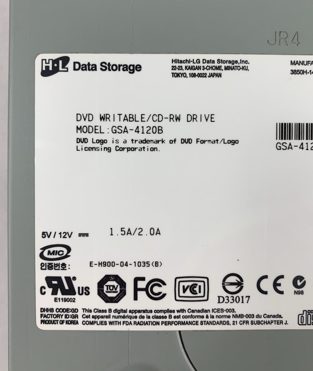HL Data Storage GSA-4120B DVD Writable/CD-RW Drive6